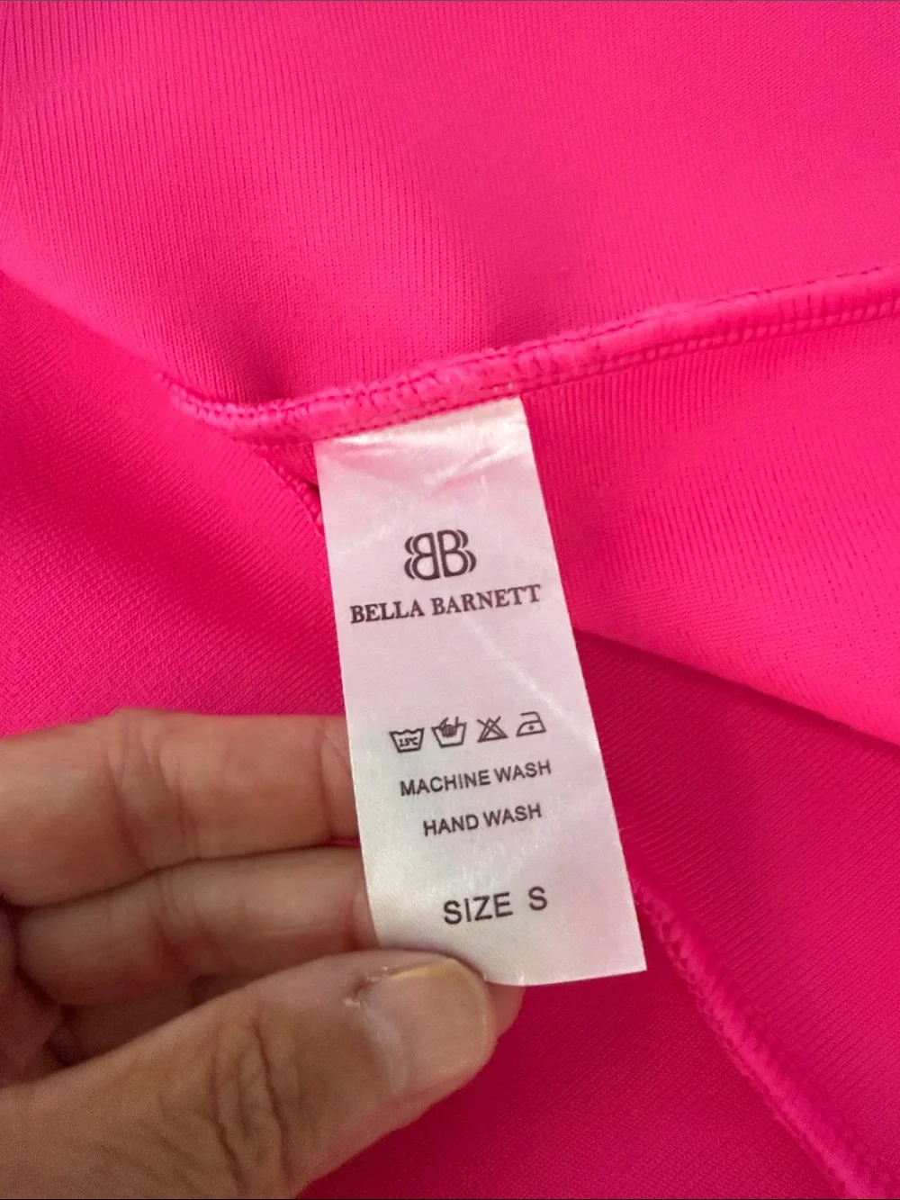 Hot Pink Sculpted Midi Dress with Bow Detail